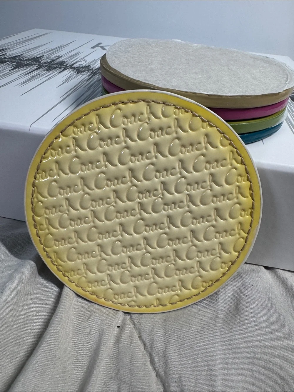 Coach rare set of 8 coasters